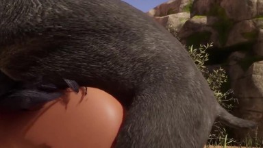Wild Life - Goat Demon cums inside Female Human